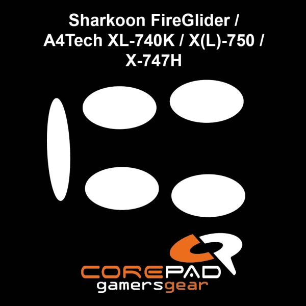 Corepad-Skatez-PRO-46-Mausfuesse-Sharkoon-FireGlider-A4Tech-XL-740K-X1L-750-X-747H